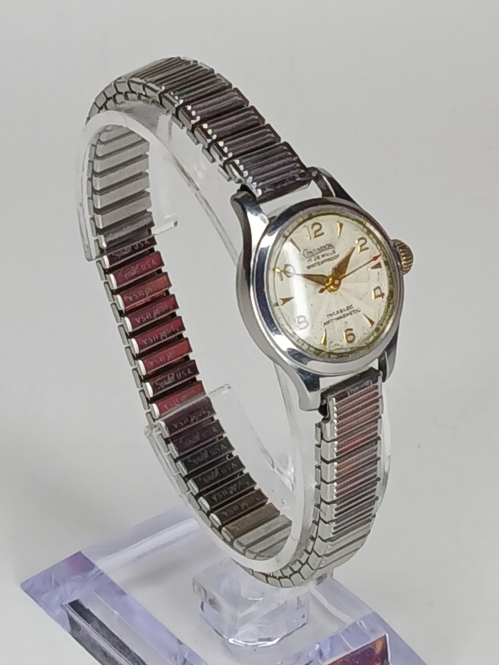 Classic Women's Stainless Steel Expansion Watch in Silver and Brown